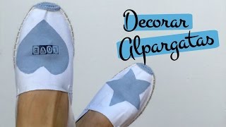 Tutorial DIYpara decorar zapatillas de esparto o alpargatas Pinafili Films [upl. by Abigail]