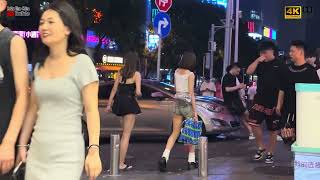 拼命干不如腿张开，美女爱大狗！How is the nightlife in Changsha There are countless beautiful women on the street [upl. by Yokum]