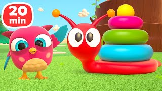 Baby cartoons amp baby learning videos for kids  Hop Hop the owl amp funny cartoons for kids [upl. by Parrish294]