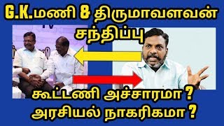 GKமணி மற்றும் திருமாவளவன் சந்திப்பு கூட்டணி அச்சாரமா  அரசியல் நாகரிகமா [upl. by Ocisnarf]