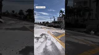 First images of Siesta Key official landfall location of hurricanemilton [upl. by Norraf]