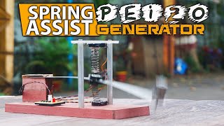 DIY Spring Assist Piezo Generator  Vibration Energy Generator [upl. by Nanci]