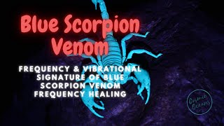 Blue Scorpion Venom Energetic Signature  Quantum Frequency  Healing [upl. by Kala]