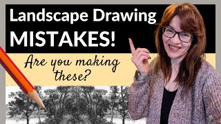 Landscape Drawing Tutorial Avoid these 20 Beginner MISTAKES [upl. by Katalin45]