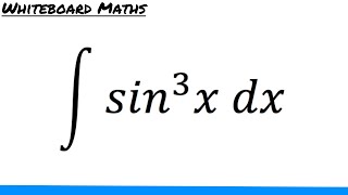 Integral of sin3 x [upl. by Nilauqcaj]