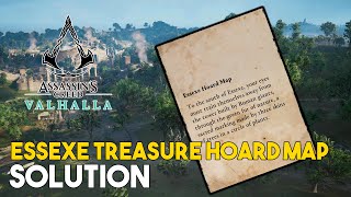 Assassins Creed Valhalla Essexe Treasure Hoard Map Solution [upl. by Axel613]