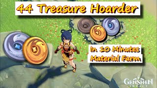 44 Treasure Hoarder in 10 Minutes Genshin Impact Material Farm [upl. by Idnor]