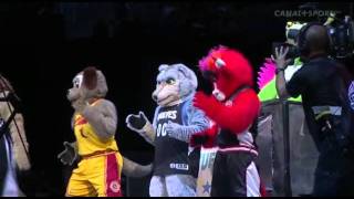 NBA All Star 2012 Funny Mascots Dance [upl. by Aicinet566]