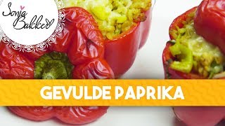 GEVULDE PAPRIKA  Sonja Bakker recept [upl. by Wyck983]