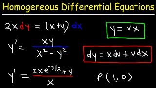 Homogeneous Differential Equations [upl. by Netsriik]