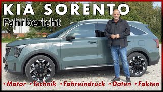 KIA Sorento Facelift  Was bietet das große KIA SUV fürs Geld Test Fahrbericht Diesel Deutsch 2024 [upl. by Nonnahs]