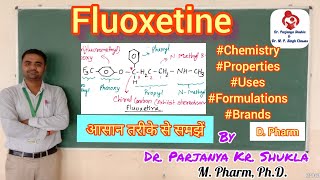 Fluoxetine  Fluoxetine Hydrochloride  Antidepressants  Pharmaceutical Chemistry  D Pharm [upl. by Able]