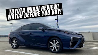 2017 Toyota Mirai Hydrogen Fuel Cell Review Owner Review Watch Before Buying [upl. by Chloris]