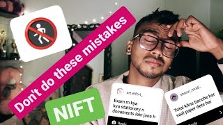 DONT DO THESE MISTAKES IN NIFT  2023 [upl. by Aeht]