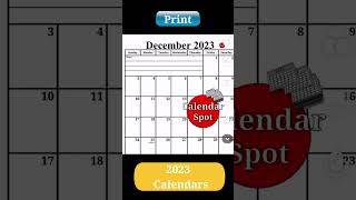 2023 Calendars  Printable January  December Monthly Calendars [upl. by Hosfmann]