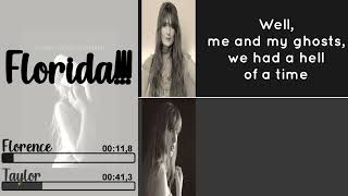 Taylor Swift feat Florence Welch  Florida  Line Distribution  Lyrics [upl. by Sandeep]