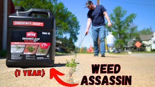 1 WEED KILLER Ever Made Ortho GroundClear Better Than Roundup [upl. by Ecinnej799]