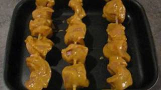 recette de brochette de poulet au curry [upl. by Rebma]