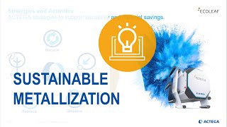 ACTEGA WebSeminar  Creating a sustainable future for metallization [upl. by Tnias]