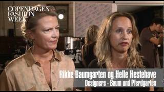 Rikke Baumgarten amp Helle Hestehave Designers Baum und Pferdgarten Interview SS12 [upl. by Eltsyek]