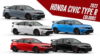 2023 Honda Civic TypeR – All Color Options  Images  AUTOBICS [upl. by Maude]