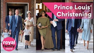 The Royal Family and guests arrive for Prince Louis Christening [upl. by Cheyne627]