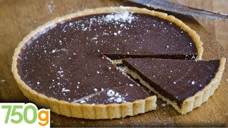 Recette de Tarte au chocolat inratable  750g [upl. by Ylluz]