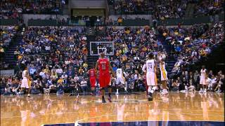 David West beats the first half buzzer [upl. by Matilda]