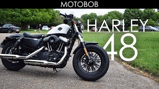 Harley Davidson 48 Test Ride amp Review 2017 Warrs Chelsea [upl. by Hodosh]