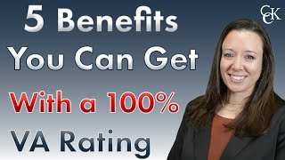 5 Benefits You Can Get With a 100 VA Disability Rating [upl. by Olonam]