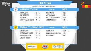 Boxmoor CC Saturday 2nd XI v Harpenden CC 4th XI [upl. by Kanor]