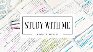 STUDY WITH ME  Sunday Edition 2 [upl. by Spindell996]