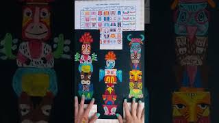 Roll and Draw  Totem Poles  art lesson [upl. by Letizia]