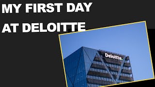 My First day at Deloitte US [upl. by Yraccaz746]