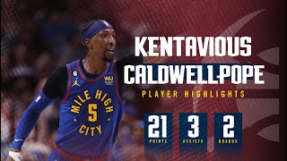 Kentavious CaldwellPopes Electric 21 PT Performance in Game 1 of WCF Against Lakers [upl. by Ynehteb712]