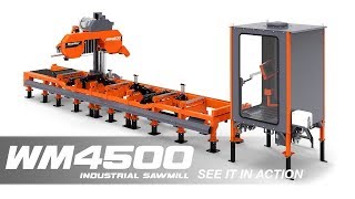 WM4500 Industrial Sawmill in Action  WoodMizer [upl. by Allanson599]