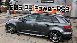 HGP Audi RS3 Facelift 606 PS  Kurzes StatusUpdate inkl 0100 kmh amp 0200 kmh [upl. by Korten]