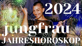 JUNGFRAU 2024 JAHRESHOROSKOP  eine astrologische Energievorschau für ein erfolgreiches 2024 [upl. by Ahsitul]