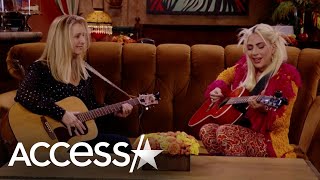 Lady Gaga amp Lisa Kudrow Sing ‘Smelly Cat’ on ‘Friends’ Reunion [upl. by Arriat856]