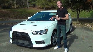 Review 2013 Mitsubishi Lancer Evolution X GSR [upl. by Lyj84]