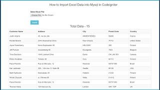 How to Import Excel File in Codeigniter [upl. by O'Driscoll]