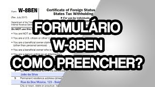 Formulario W8BEN como preencher CDBABY PRO  Nando Ramos [upl. by Anatole]