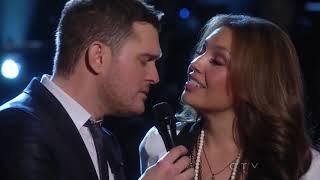 Michael Bublé Duet With Thalia  Mis DeseosFeliz Navidad  Live From NBC New York [upl. by Nimref]