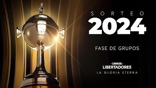 EN VIVO  SORTEO DE LA FASE DE GRUPOS  CONMEBOL LIBERTADORES 2024 [upl. by Ryhpez]