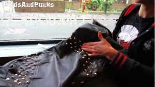 How To Stud A Leather Jacket or Vintage and Punk Clothes With Metal Studs [upl. by Loar571]