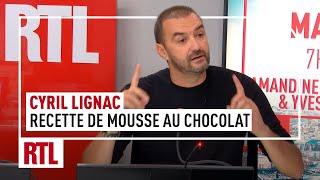 Cyril Lignac  sa recette de mousse au chocolat [upl. by Ssidnac]