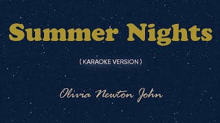 Summer NightsKaraoke by Songbook  Olivia Newton John [upl. by Noitsirhc425]