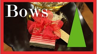 How To make a BOW  Step by Step  Christmas Present [upl. by Tihor602]