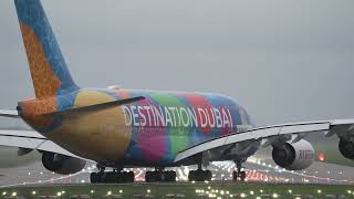 Emirates A380 taking off at London Gatwick [upl. by Sid]