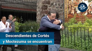 Descendientes de Hernán Cortés y Moctezuma se encuentran [upl. by Eelta303]